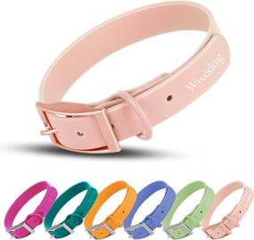 img 4 attached to 🐶 Wisedog Waterproof Dog Collar: Adjustable from 8.5” to 32.6”, Soft and Easy-to-Clean Rubber Coated Webbing, Ideal for Small, Medium, and Large Dogs