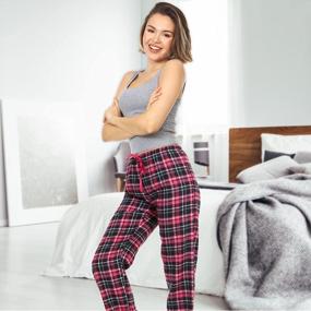 img 1 attached to Women'S Flannel Pajama Pants 3-Pack - Soft, Comfy Plaid Lounge & Sleepwear For Women.