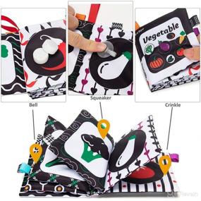 img 1 attached to TEYTOY 12-Pack Soft Baby Books - High Contrast Black and White Baby Toys - Crinkle Cloth Books for Newborn Infants - 0 3 6 9 12 Months - Early Education Learning & Sensory Toy - Perfect Gifts for Babies