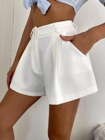 img 2 attached to Широкие женские шорты с высокой талией Floerns: стильное и удобное дополнение к вашему повседневному гардеробу