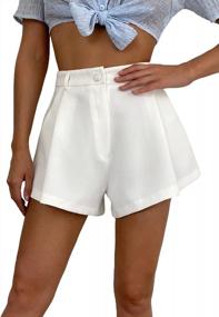 img 4 attached to Floerns Women'S High Waisted Wide Leg Shorts: A Stylish And Comfortable Addition To Your Casual Wardrobe
