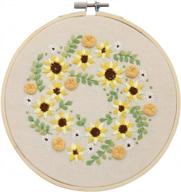 get creative with eafior's beginner stamped embroidery kit - perfect for art & craft lovers! logo