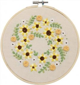 img 1 attached to Get Creative With Eafior'S Beginner Stamped Embroidery Kit - Perfect For Art & Craft Lovers!