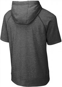 img 1 attached to DRIEQUIP Men'S Tri-Blend Wicking Fleece Short Sleeve Hoodie In Sizes XS-4XL