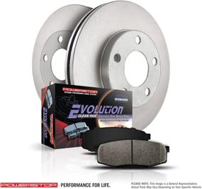 img 2 attached to Power Stop KOE6107 Autospecialty Rear Replacement Brake Kit - OE Brake Rotors & Ceramic Brake Pads: Enhanced Stopping Power and Durability