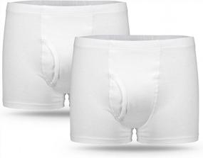 img 4 attached to Оставайтесь комфортными и сухими с нашим 2PCS Washable Mens Incontinence Underwear с высокой впитывающей способностью