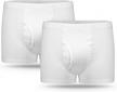 stay comfortable and dry with our 2pcs washable mens incontinence underwear with heavy absorbency logo