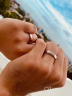 картинка 1 прикреплена к отзыву Бейдодо Серебряные кольца солнца и луны с гравировкой I Love You Персонализированные парные свадебные обручальные кольца - Регулируемые совпадающие кольца от Kenny Noel
