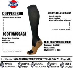 img 2 attached to Relieve Pain & Improve Circulation: 20-30Mmhg Graduated Medical Compression Socks For Men & Women