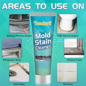 img 3 attached to 🧼 Powerful Household Mold Remover Gel for Washing Machine, Refrigerator Strips, Kitchen Sink, Showers - Best Mold Cleaner and Grout Cleaner for Home (1 Pack)