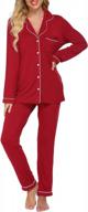 soft and cozy women's button-down pajama sets for comfy lounging! logo