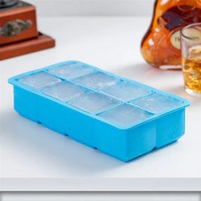 img 3 attached to Set Of 2 Silicone Large Ice Cube Trays For Whiskey And Cocktails - Ice Ball Maker With Lid, Perfect For Brandy And More!