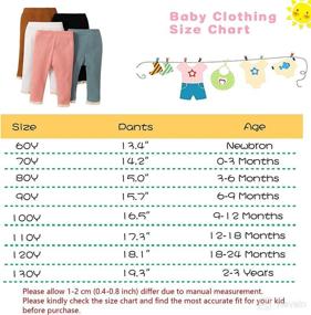 img 3 attached to U·nikaka Toddler Baby Girl 0-48 Months 5-Pack Pants in Grey, White, Black, Orange, and Pink