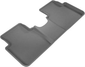 img 4 attached to 3D MAXpider L1HD08621501 Second Row Custom Fit All-Weather Floor Mat For Select Honda CR-V Models - Kagu Rubber (Gray)