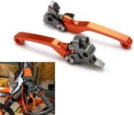 billet pivot clutch levers orange logo