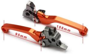 img 3 attached to Billet Pivot Clutch Levers Orange