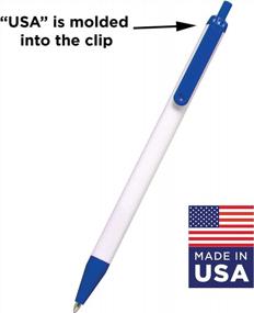 img 2 attached to Make Your Mark With Custom Printed RevMark Ballpoint Pens- USA Made, Black Ink, Personalized For Events Or Business (Blue, 250 Pens)