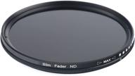 49mm variable nd slim filter - nd2 to nd400 filter logo