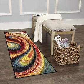 img 4 attached to Modern Splash Adja Area Rug By Home Dynamix - Runner Size 1'6" X 7'2