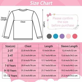 img 3 attached to Soft And Comfortable Long Sleeve Tees For Toddler Girls - Cooraby 5 Pack Crewneck T-Shirts In Assorted Colors
