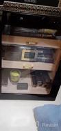 img 1 attached to Cigar Aficionados Rejoice: Woodronic'S Digital Humidor Cabinet For 100-150 Cigars, Spanish Cedar Lining, And 2 Crystal Gel Humidifiers In A Glossy Ebony Finish - Perfect Gift For Fathers! review by Bryan White