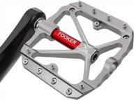 enhance your ride with fooker non-slip mountain bike pedals: durable platform design with needle roller bearing логотип
