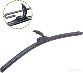 img 3 attached to 🚗 AECIWELL OEM Quality 24" + 18" All-Season Wiper Blades - Premium Automotive Replacement for U/J Hook (Set of 2)