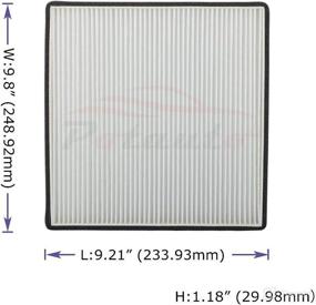 img 3 attached to 🚗 POTAUTO MAP 1065W (CF11809): Optimal Replacement Car Cabin Air Filter for CADILLAC ESCALADE ESV, CHEVROLET SILVERADO 1500 2500 3500 SUBURBAN TAHOE, GMC SIERRA 1500 2500 3500 YUKON XL