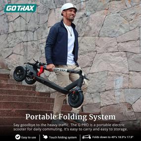 img 3 attached to Revolutionize Your Commute With The Gotrax Gpro Electric Scooter - Dual Rear Suspension, 24 Mile Range, 350W Motor, And Anti-Theft Features!