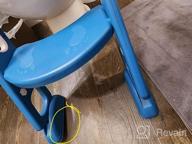 img 1 attached to Effective Potty Training Made Easy With BlueSnail'S Sturdy Toilet Seat & Ladder For Kids review by Rob Johnson