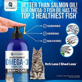 img 1 attached to Omega 3 Fish Oil for Cats - Top Choice over Salmon Oil - Kitten + Cat Vitamins & Supplements - Cat Health Supplies - Effective Cat Dandruff Treatment - Liquid Fish Oil for Pets - Cat Shedding Products