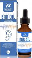 premium organic ear oil: effective infection prevention & relief - natural formula with mullein, garlic, calendula - made in the usa - suitable for kids, adults, babies, & dogs logo