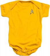 infant -star trek- command uniform,gold,6 months logo