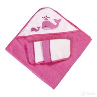 ramees hooded towel washcloths whale baby care logo