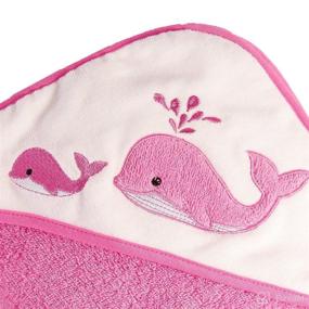 img 1 attached to Ramees Hooded Towel Washcloths Whale Baby Care