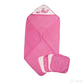 img 3 attached to Ramees Hooded Towel Washcloths Whale Baby Care