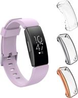 (3 pack) littleforest screen protector case compatible for fitbit inspire 2/ inspire/inspire hr logo