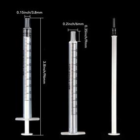 img 3 attached to DEPEPE 120Pcs 1Ml Luer Slip Tip Syringe With Caps: Perfect For Pet Feeding And Industrial Applications, Needle-Free!