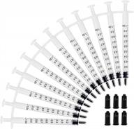 depepe 120pcs 1ml luer slip tip syringe с колпачками: идеально подходит для кормления домашних животных и промышленного применения, без игл! логотип