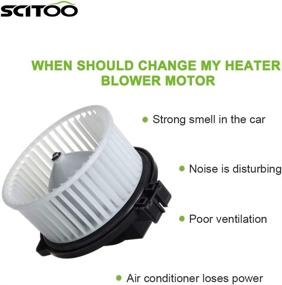 img 1 attached to 🔥 High-Quality SCITOO ABS Plastic Heater Blower Motor with Fan for Subaru Vehicles - Easy Installation and Optimal HVAC Performance