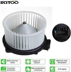 img 2 attached to 🔥 High-Quality SCITOO ABS Plastic Heater Blower Motor with Fan for Subaru Vehicles - Easy Installation and Optimal HVAC Performance