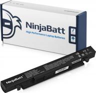 ninjabatt high performance battery for asus a41-x550a a41-x550 r510c r510j x550c x550l x550j r510l x550ca x552e x550v k550l f550v x550a p550c x550ea x550d r510 x550vx f550c [4 cells/2200mah/33wh] logo