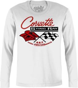 img 3 attached to 🚗 Tee Luv Long Sleeve Chevy Corvette Shirt - Chevrolet Corvette Stingray T-Shirt