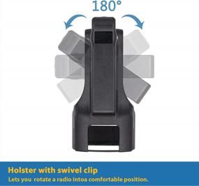 img 1 attached to Motorola RM Series Swivel Belt Holster - Securely And Conveniently Carry Your Portable Radio