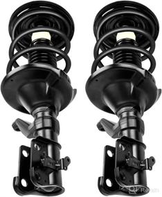 img 4 attached to 🚗 AUTOMUTO Front Pair Shock Absorber Strut Spring Assembly. Fits 2003-2005 Honda Civic 1.7L Gas Models Only.