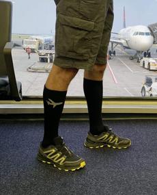 img 2 attached to Fly Comfortably With Our Graduated Travel Compression Socks For Women & Men