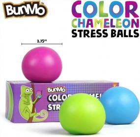img 2 attached to BUNMO Stress Balls - Color Changing Durable Squishy Balls for Kids | Ideal Easter Toys and Gifts