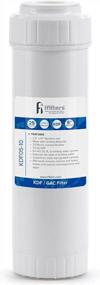 img 3 attached to KDF/GAC Water Filter For Chlorine, Taste, Odor, Heavy Metals, Rust Removal - 2.5" X 10