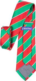 img 2 attached to KissTies Snowflakes Necktie Holiday Season Men's Accessories ~ Ties, Cummerbunds & Pocket Squares
