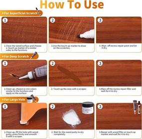 img 1 attached to Complete Wood Furniture Repair Kit - Restore Any Wood with Set of 39: Hardwood Floor Repair, Wood Filler, Markers, Touch Up - Ideal for Scratch, Stain, Hole - Revive Wooden Door, Desk, Cabinet, Laminate